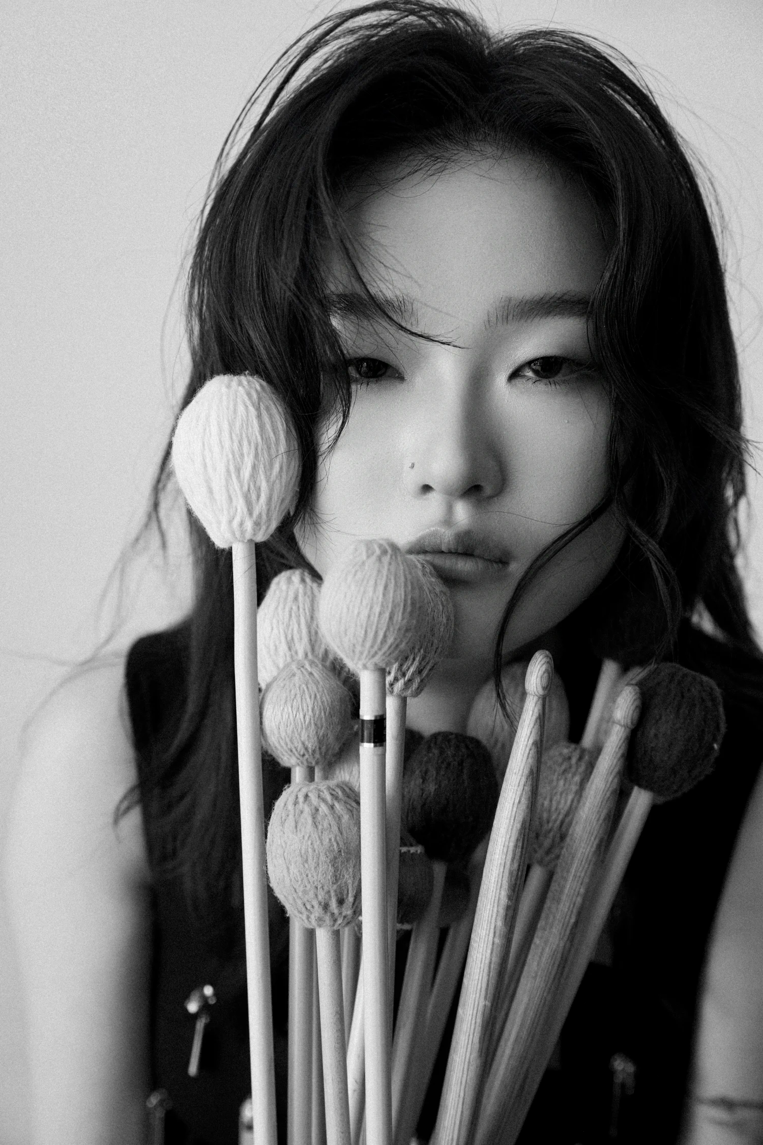 Deqi Mu with percussion mallets